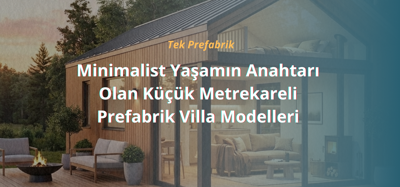 Minimalist Yaşamın Anahtarı Olan Küçük Metrekareli Prefabrik Villa Modelleri
