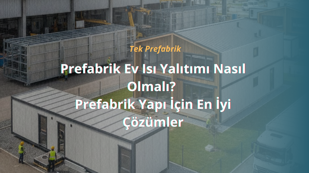 Prefabrik Ev Isı Yalıtımı Nasıl Olmalı? Prefabrik Yapı İçin En İyi Çözümler