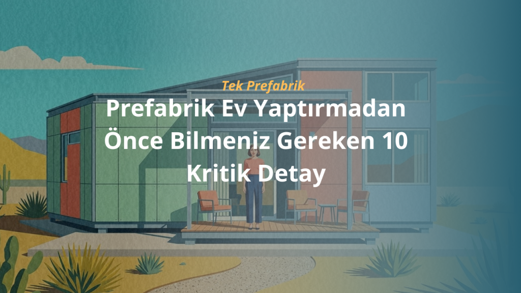 Prefabrik Ev Yaptırmadan Önce Bilmeniz Gereken 10 Kritik Detay