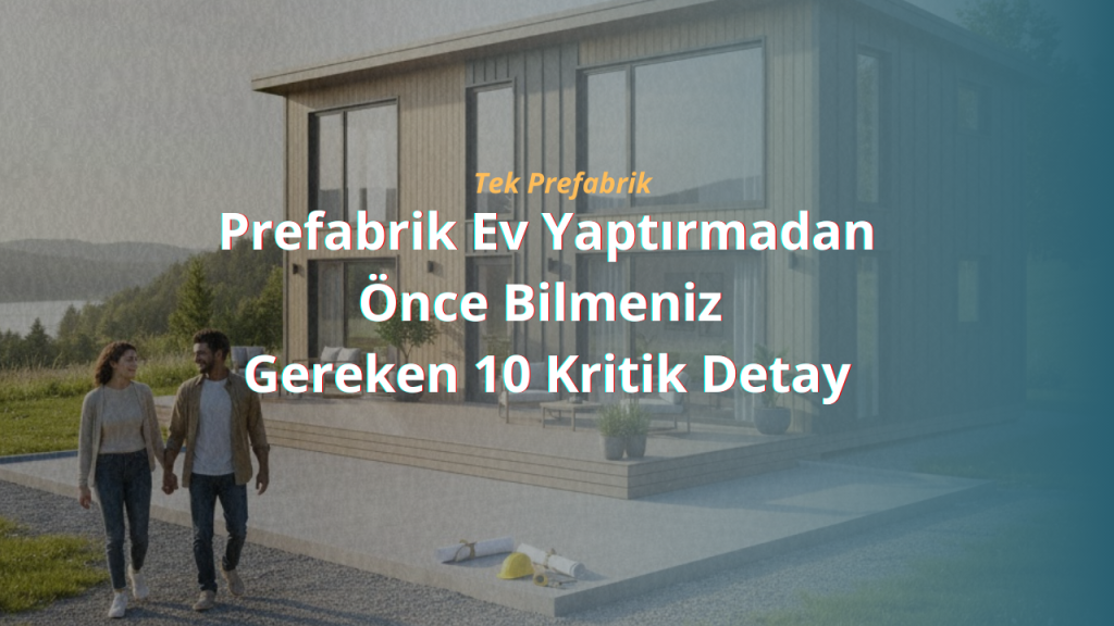 Prefabrik Ev Yaptırmadan Önce Bilmeniz Gereken 10 Kritik Detay