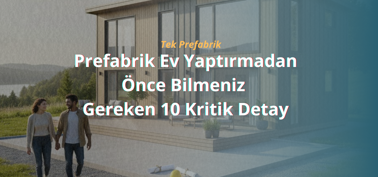 Prefabrik Ev Yaptırmadan Önce Bilmeniz Gereken 10 Kritik Detay